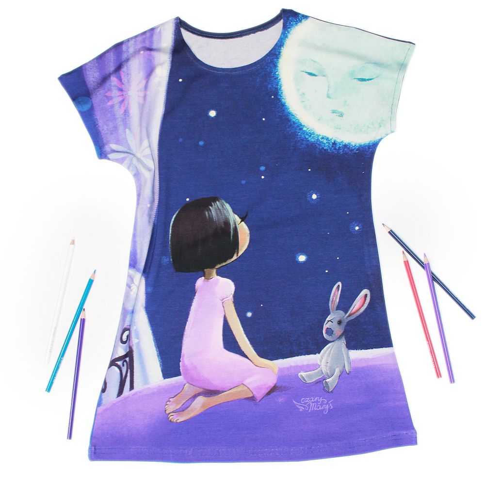 Marzenie z Księżyca - sukienka dziewczęca