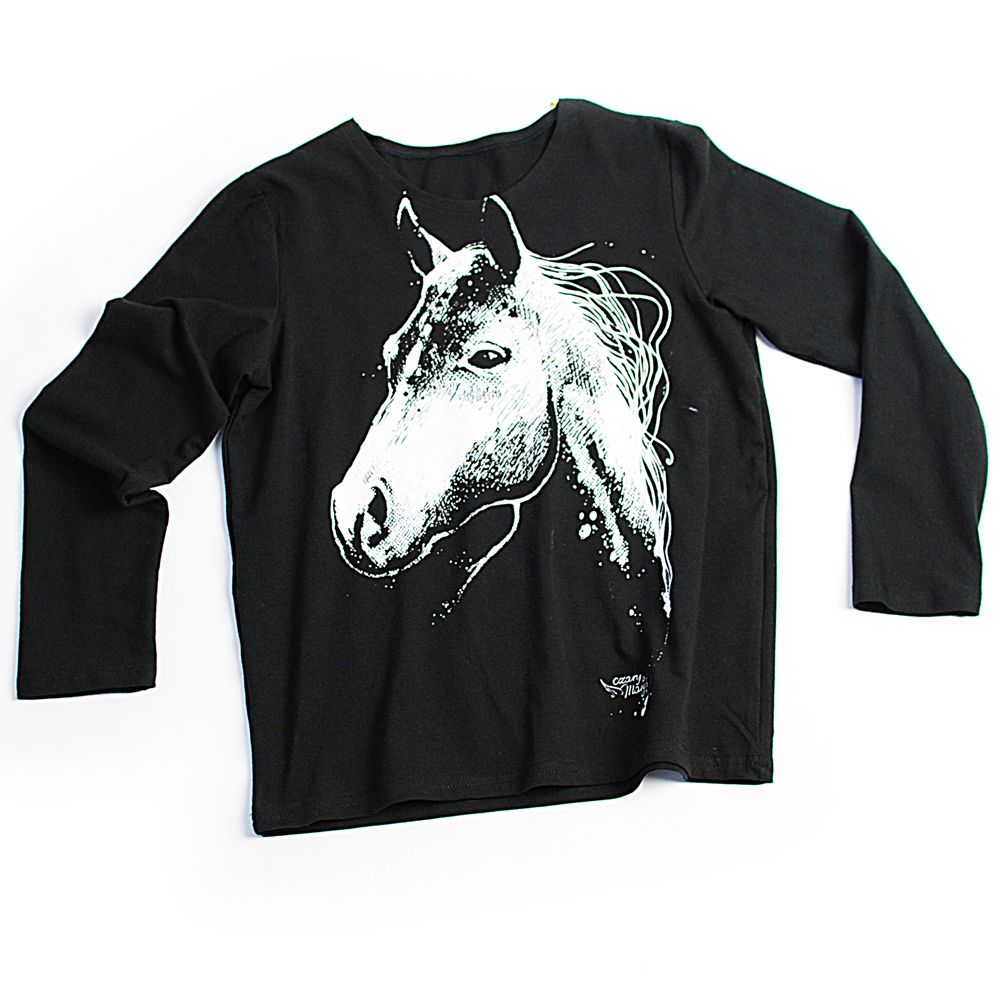 Luna - bluzka dziewczęca z koniem