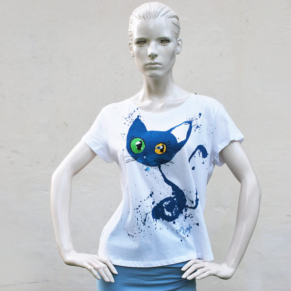 Koszulka kobieca z motywem kota